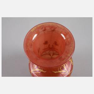 Jugendstilvase mit Reliefgoldmalerei