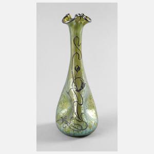 Loetz Wwe. Vase Silberoverlay