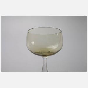 Sieben Jugendstil-Weinrömer