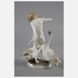 Hutschenreuther Junge mit Gänsen