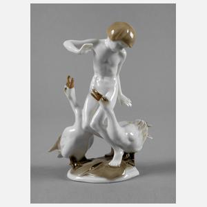 Hutschenreuther Junge mit Gänsen