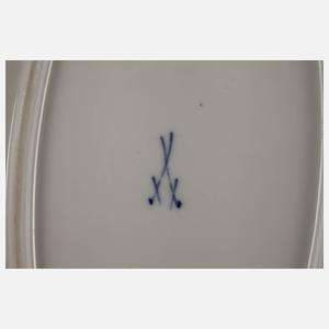 Meissen große Fleischvorlegeplatte ”Bügelmuster”