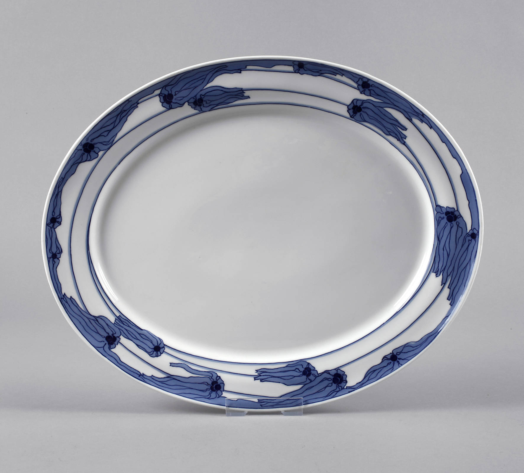 Meissen große Vorlegeplatte Jugendstil