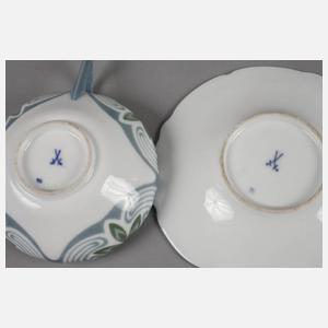 Meissen Jugendstiltasse Theodor Grust