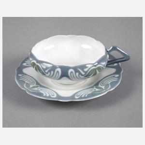 Meissen Jugendstiltasse Theodor Grust