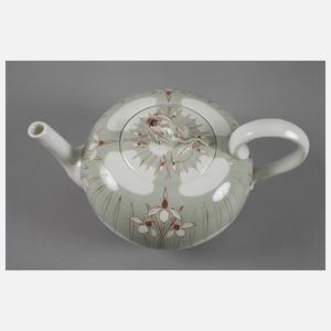 Meissen seltene Teekanne Jugendstil