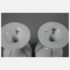 Meissen zwei Eierbecher Flügelmuster