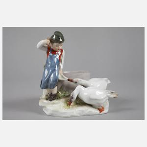 Meissen ”Knabe mit zwei Gänsen”