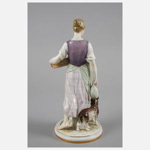 Meissen ”Mädchen mit Wachtelhund”