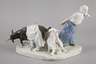 Meissen Figurengruppe ”Mädchen mit Ziegen”