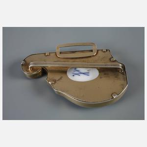 Meissen seltene Gürtelschließe Pâte sur pâte-Malerei