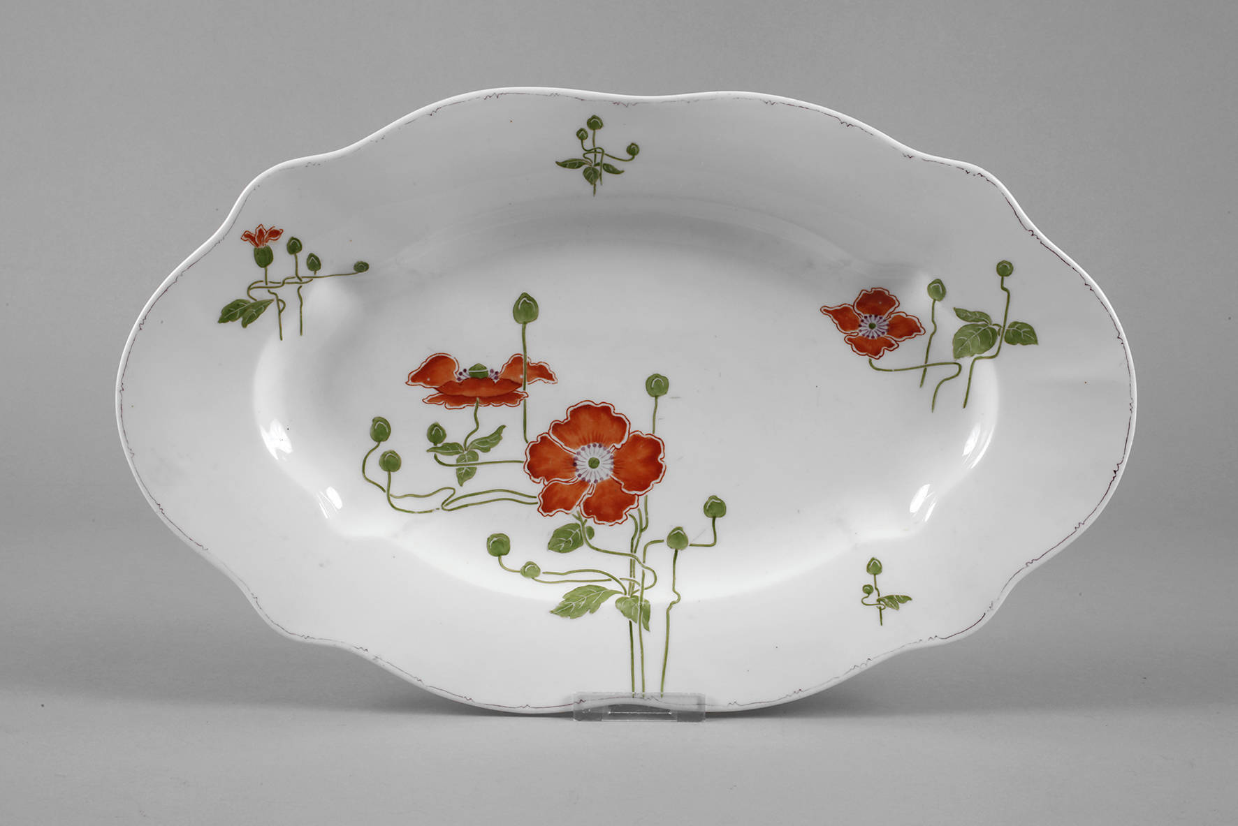 Nymphenburg Vorlegeplatte Jugendstil