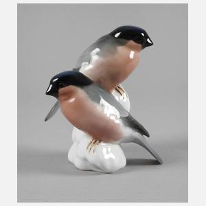 Rörstrand Vogelgruppe Gimpel