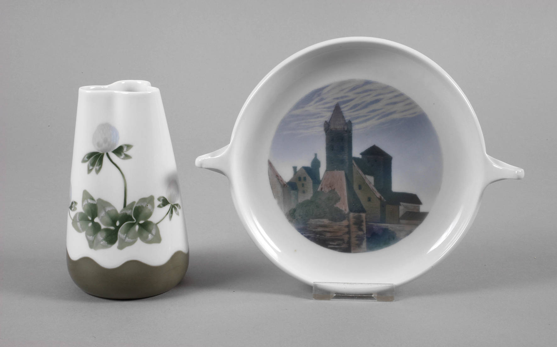 Rosenthal zwei Teile Unterglasurmalerei