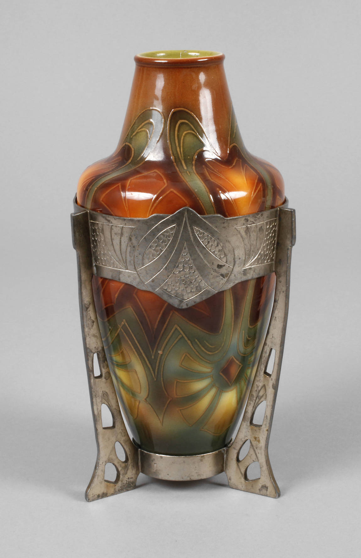 Bonn Jugendstilvase mit Montur