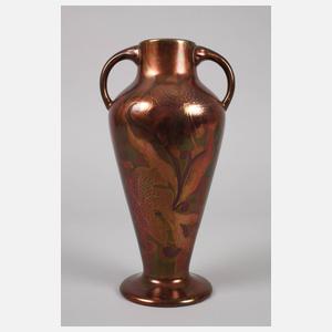 Vase mit Reduktionsmalerei