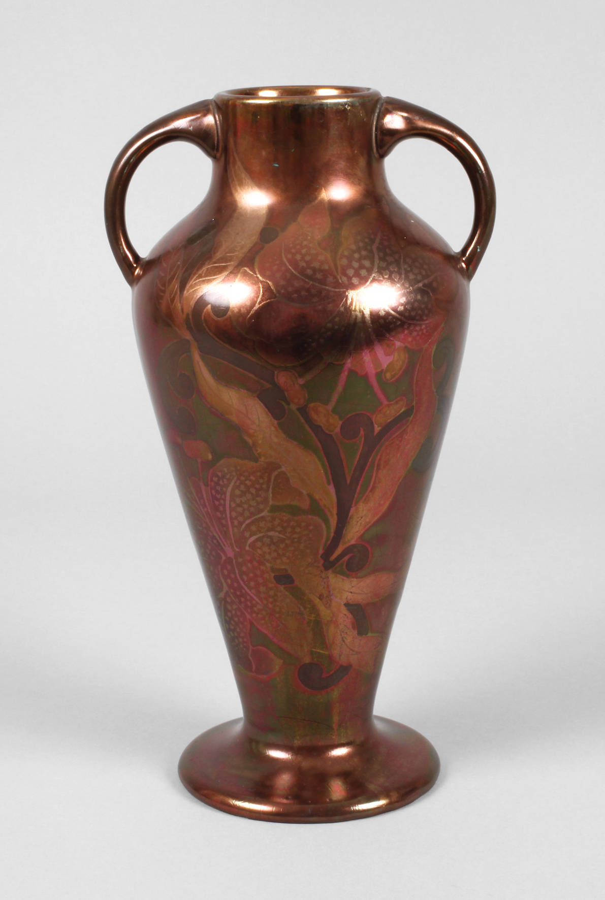 Vase mit Reduktionsmalerei