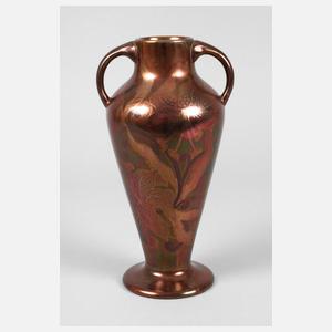 Vase mit Reduktionsmalerei