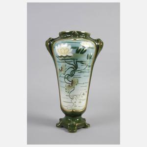 Frankreich Vase Seerosendekor