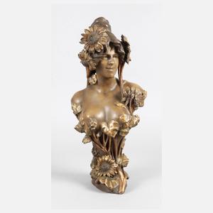 Goldscheider Wien Mädchenbüste