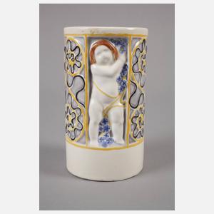 Goldscheider Wien Vase mit Putti