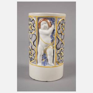 Goldscheider Wien Vase mit Putti
