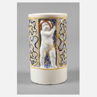 Goldscheider Wien Vase mit Putti111