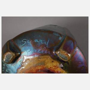 USA Kleeblattvase Weller Pottery