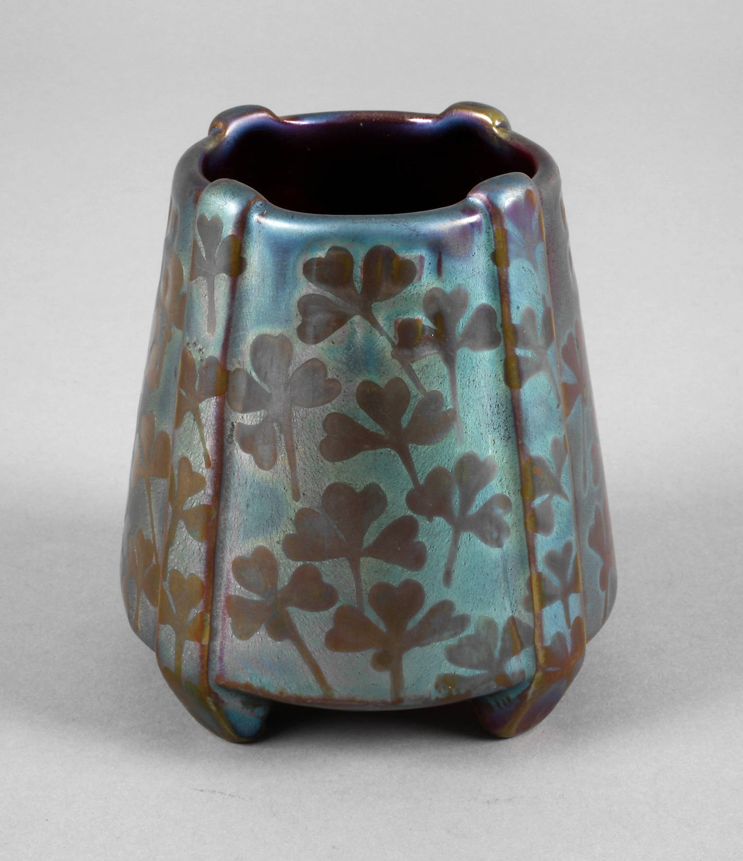 USA Kleeblattvase Weller Pottery