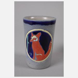 Ludwig Hohlwein fünf Trinkbecher