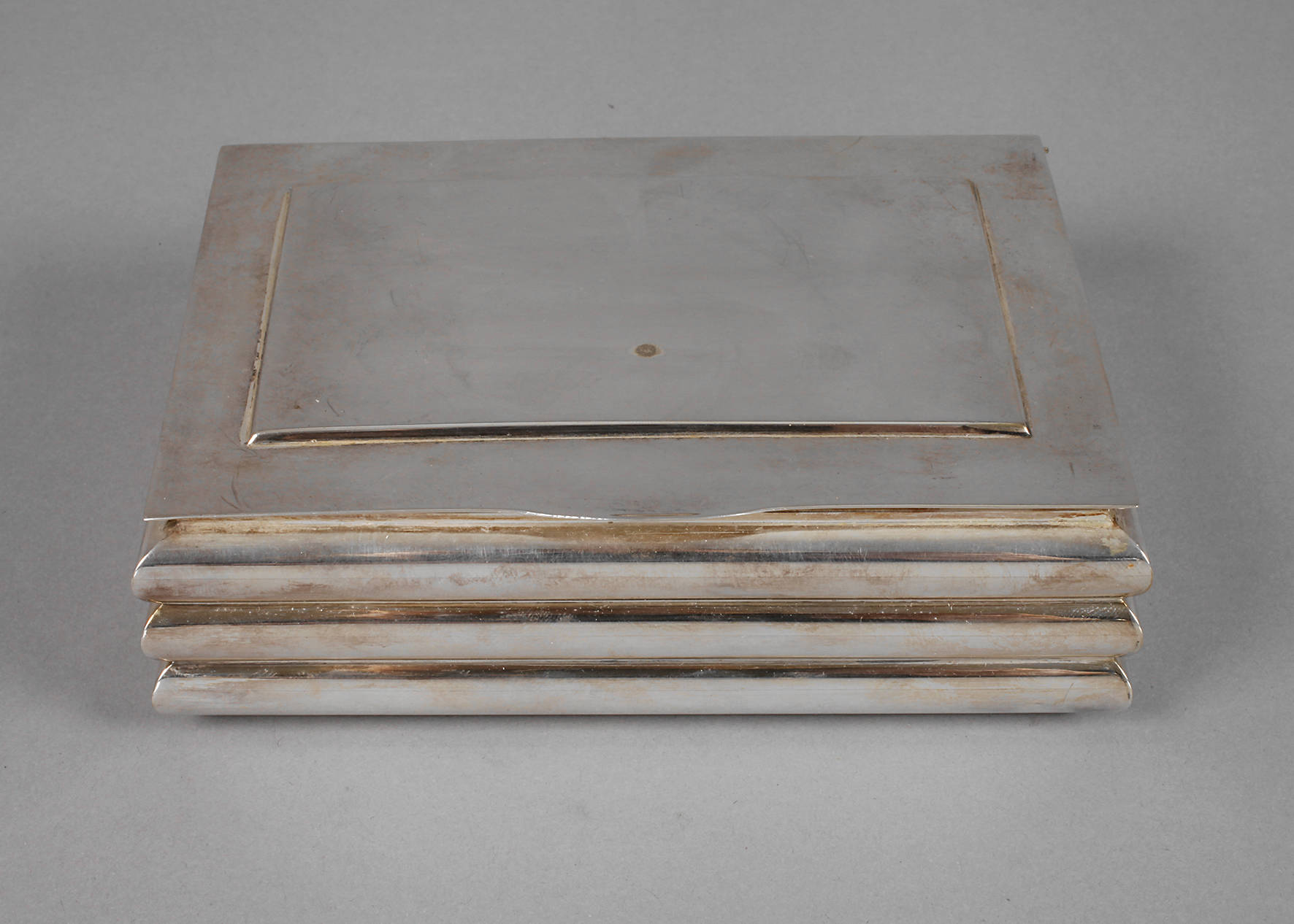 Silber Humidor Art déco