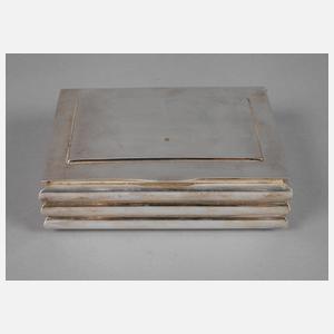 Silber Humidor Art déco