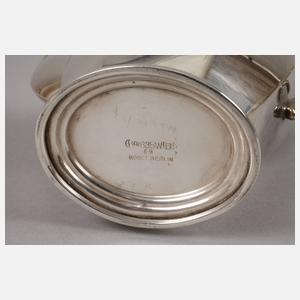 Silber Mokkaset Art déco