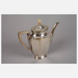 Silber Mokkaset Art déco