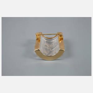 Lalique Glasbrosche