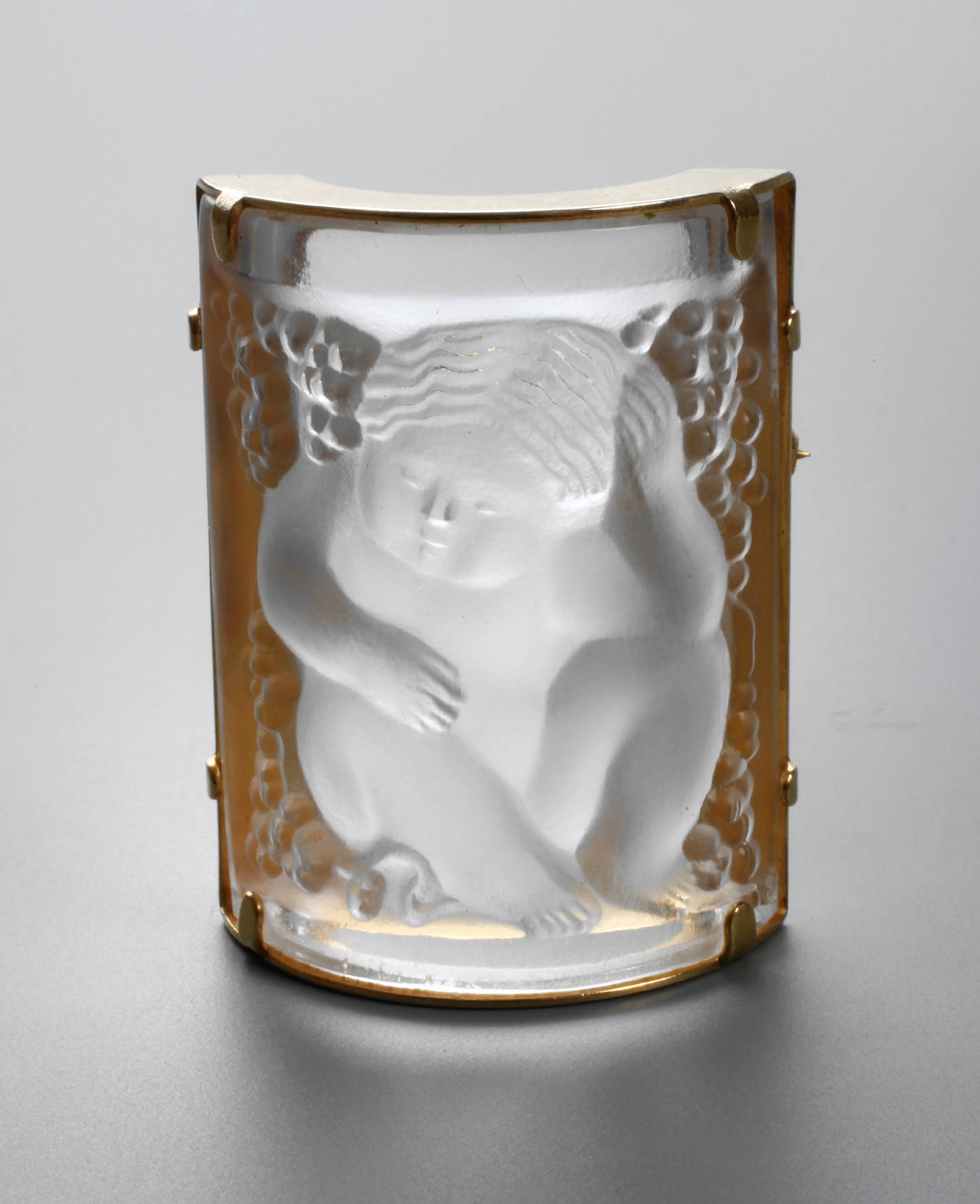 Lalique Glasbrosche