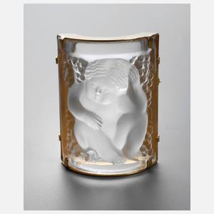 Lalique Glasbrosche