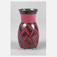 Art déco-Vase mit Silberoverlay111