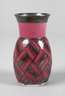 Art déco-Vase mit Silberoverlay