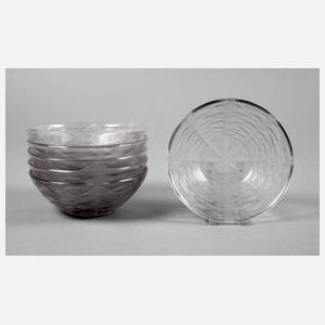 René Lalique sechs Kompottschälchen