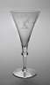 Feines Kelchglas Art déco