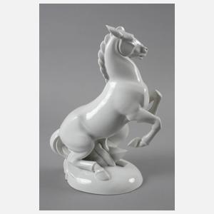 Rosenthal Tierfigur steigender Hengst