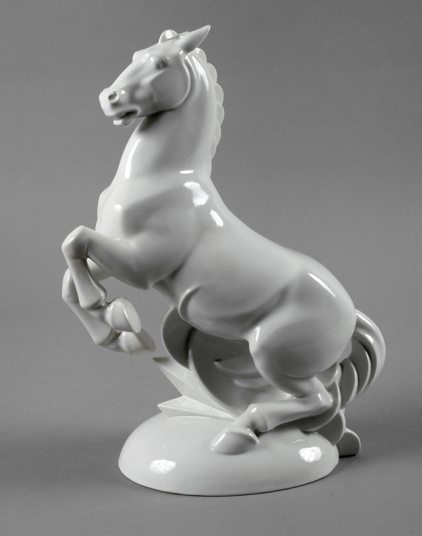 Rosenthal Tierfigur steigender Hengst