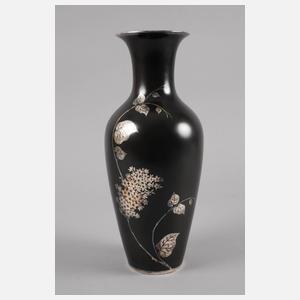 Rosenthal Vase mit Silveroverlay