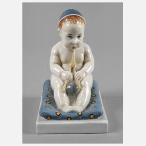 Schwarzburger Werkstätten Junge mit Mütze und Dudelsack