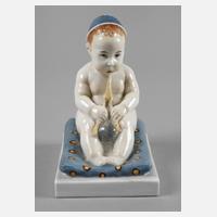 Schwarzburger Werkstätten Junge mit Mütze und Dudelsack111