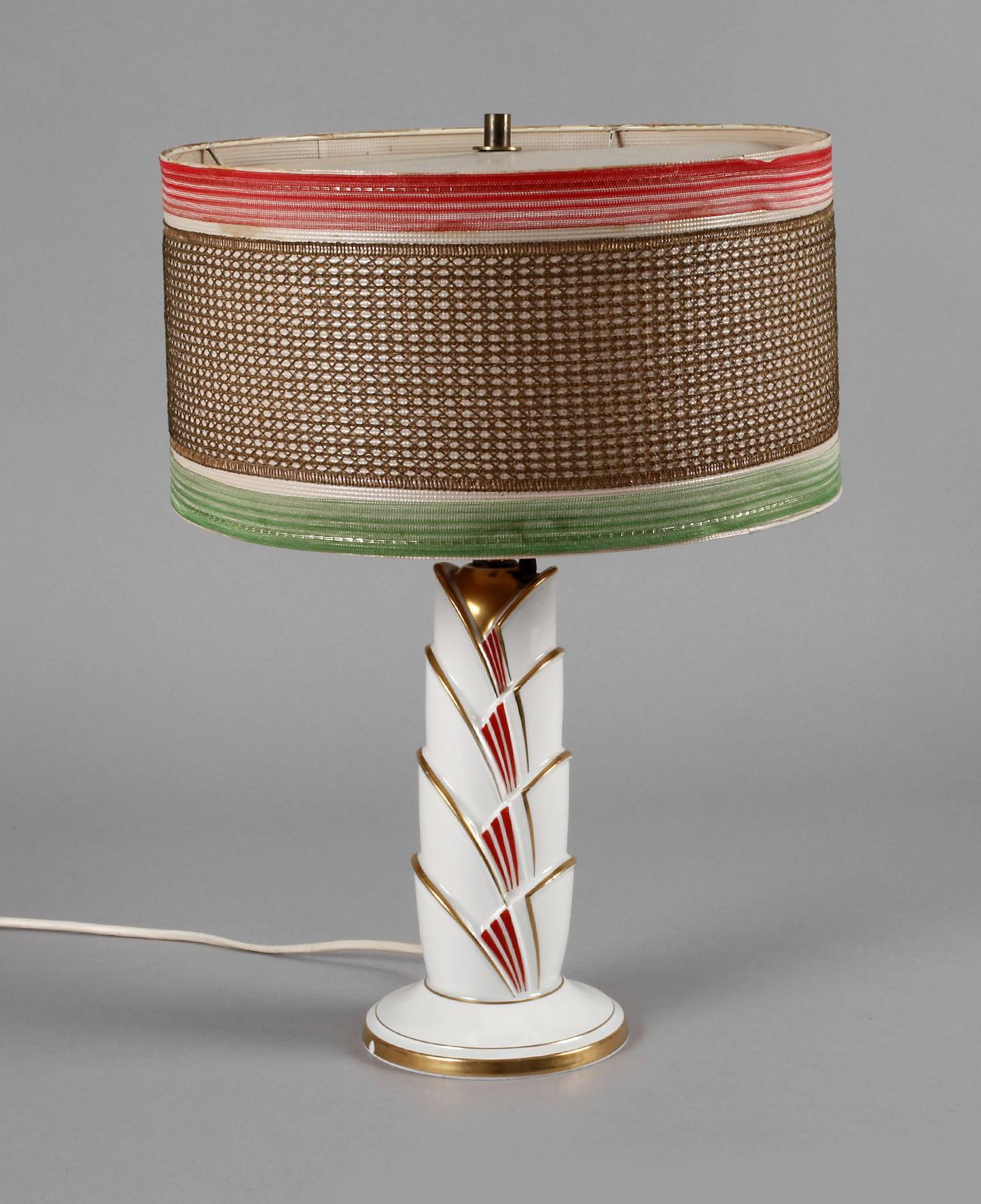 Volkstedt Tischlampe Art déco