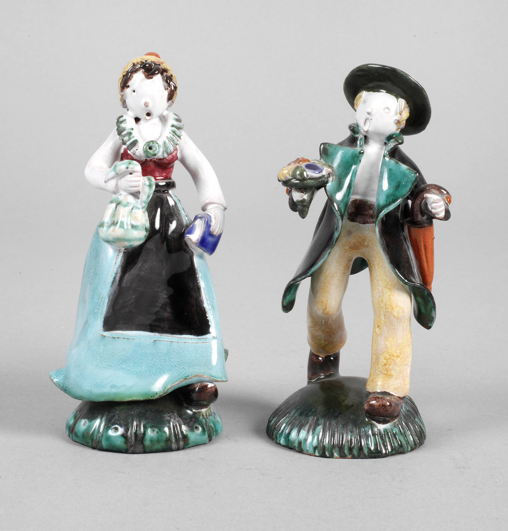 Anzengruber Wien paar Trachtenfiguren