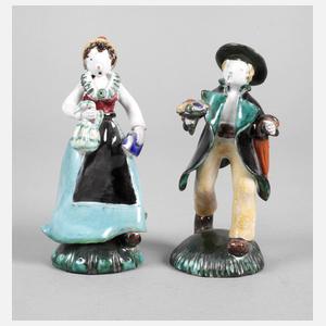 Anzengruber Wien paar Trachtenfiguren