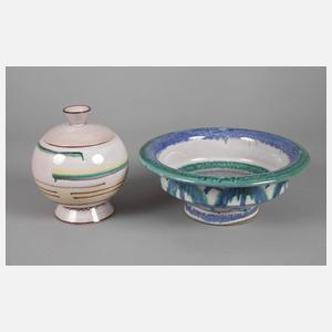 Hael Keramik Dose und Schale